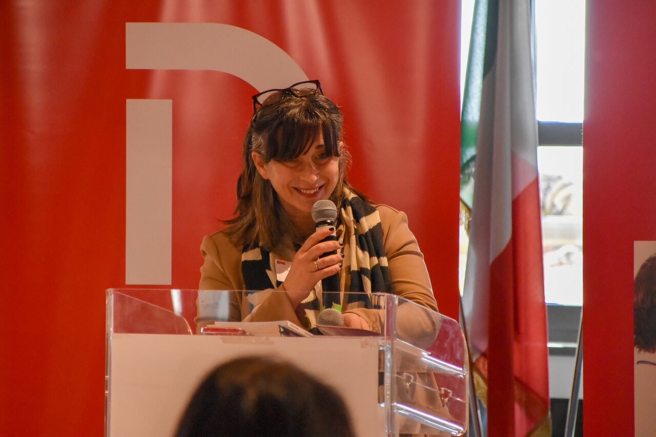 Intervento ImprendiTempo a un evento BNI