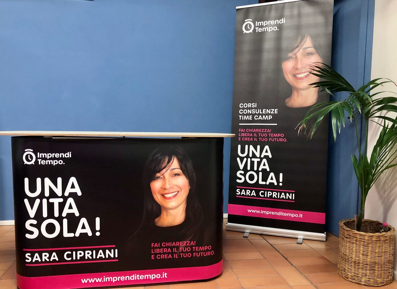 Stand ImprendiTempo a un evento dal vivo